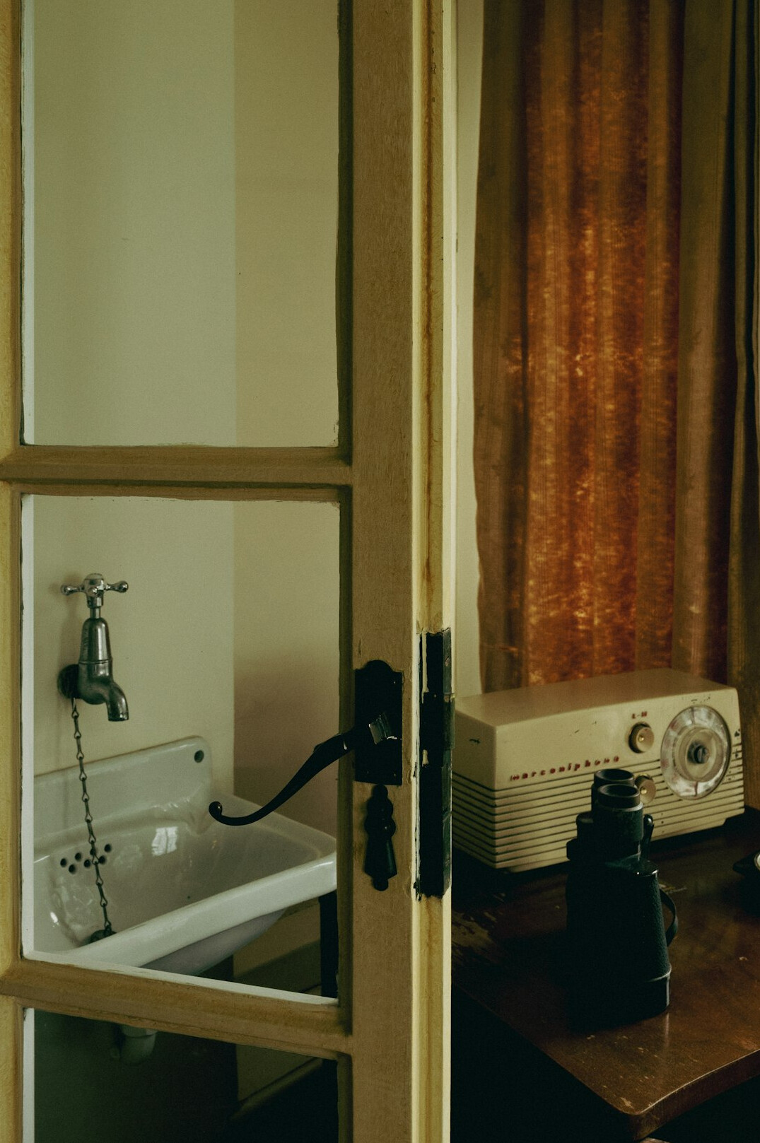 Studio room with a camera and equipment